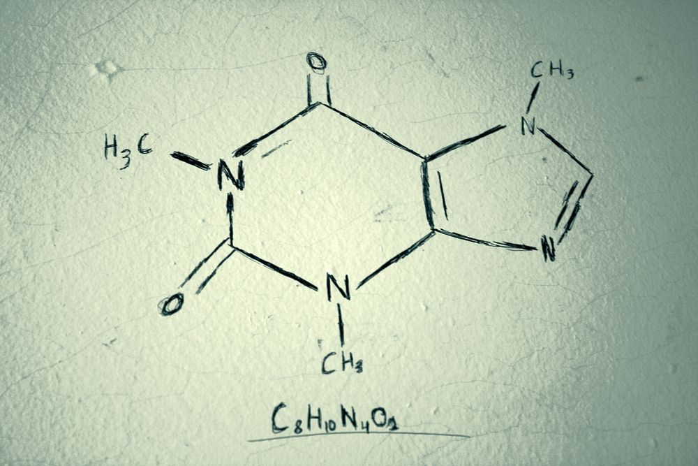 Wer Chemie & Co studiert, kennt diese Strukturformel in- und auswendig: Coffein :-) (Bild: Quinn Dombrowski, flickr)
