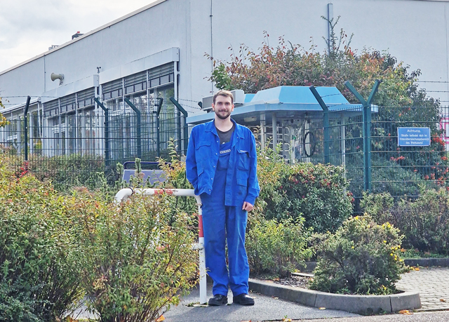 Felix Bahrmann weiß sich nach dem ersten Jahr in der Chemikantenausbildung bei WACKER in Nünchritz in der richtigen Spur.
