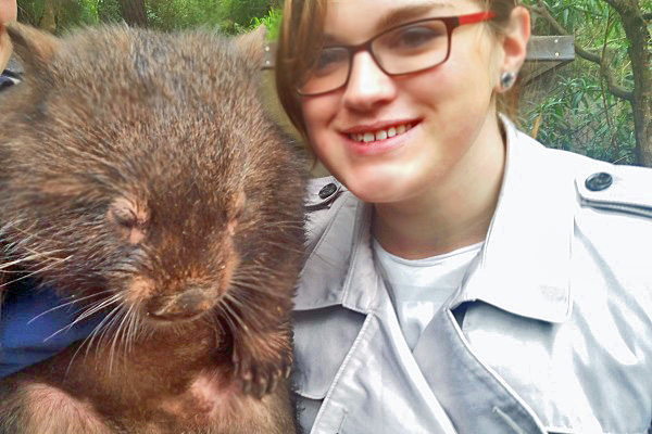 In Australien arbeiten und leben - Freizeit gehört auch dazu - Wombats gehören zu den Tieren, die es nur Down Under gibt (Foto: Kebich).
