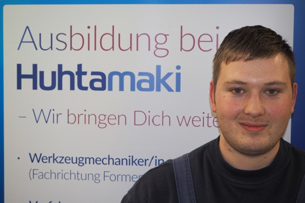 Timo Speder, Auszubildender zum Industriemechaniker im 3. Lehrjahr, engagiert sich neben der Ausbildung auch für die Interessen seiner Mit-Auszubildenden (Foto: Huhtamaki).