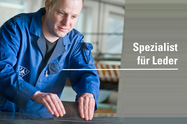 Es arbeiten hier auch Spezialisten für Leder, zum Beispiel Gerber (Foto: Zschimmer & Schwarz).